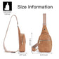 Crossbody Bags for Women PU Leather Cross Body Sling Bag for Woman Travel Camel Brown