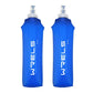 Soft Flask 2 Packs TPU Collapsible Water Bottle for Hydration Backpack Running Vest Folding Water Bottle for Hiking Running (2 Count)