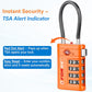 Open Alert TSA Approved Luggage Locks (6 Count)