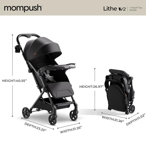 Lithe V2 Lightweight Travel Stroller Snack Tray Included