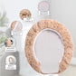 Microfiber Elongated Toilet Seat Cover 19.5"x 15" Machine Washable