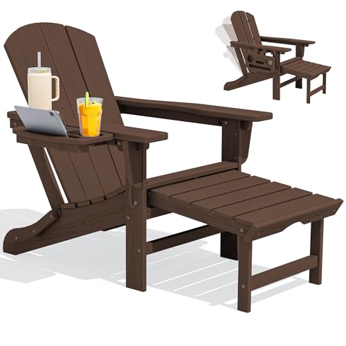 Folding Adjustable Adirondack Chair with Footrest