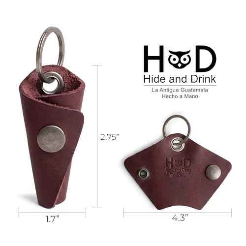Full Grain Leather Wrap Keychain