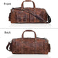 Large duffel bags for men holdall leather travel bag overnight gym sports weekend bag 32 Inch