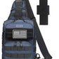 Tactical Sling Backpack With Holster Military Crossbody Bag for Men Single Shoulder Back Pack 10L
