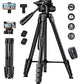 Phone Tripod 68" Tripod for Phone Stand Video Recording Photos