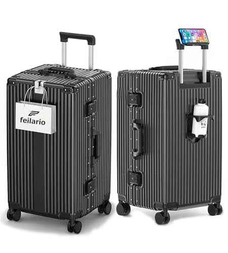 Super Large Aluminum Frame Checked Luggage