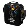 Autism Lovely Kids Lunch Box for Girls Boys Reusable Insulated Lunch Bag for Kids Toddler Thermal Cooler Spacious Lunchbox with Shoulder Strap Lunchbag for School Work Picnic (print 11)