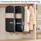 2 Pack 43" Space Saving Garment Bags for Hanging Clothes With Compression Zipper Carry Handles and Window (2 Count)