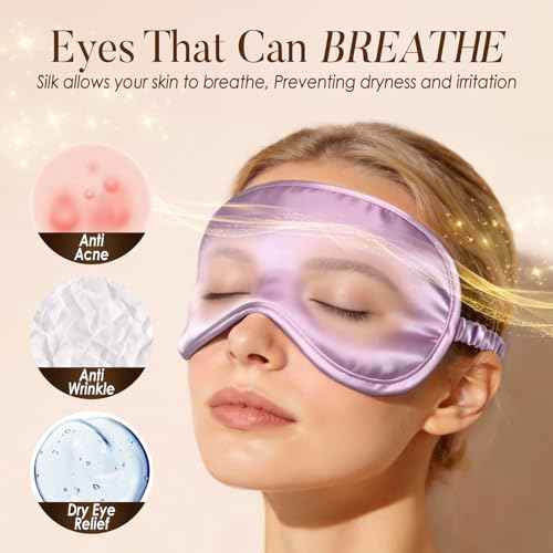 Mulberry Silk Sleep Eye Mask for Sleeping Women and Men