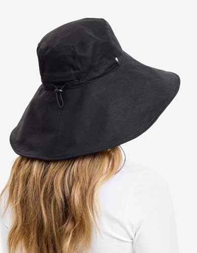 Women's Ultra Wide Cotton Linen Hat UPF 50+