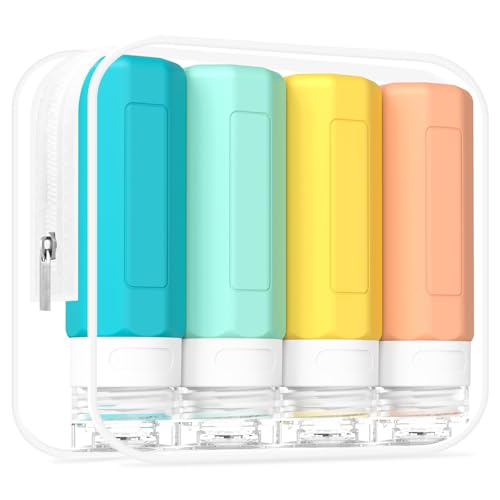Travel Bottles for Toiletries 3oz (4 Count)