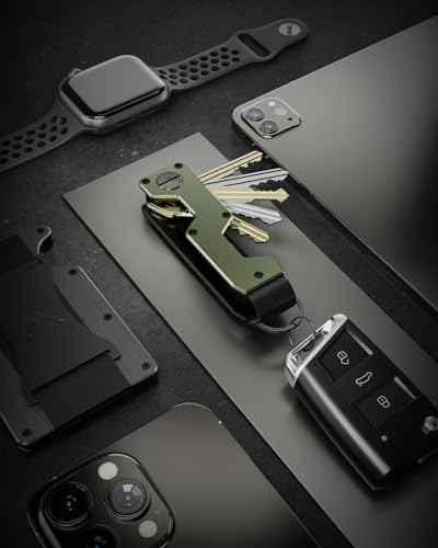 Key Organizer Compact Key Holder Metal Key Chain Minimalist key case key holder for keychain Secures 1