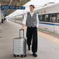 Carry On Luggage 22x14x9 Airline Approved Hardshell Carry On Suitcases with Wheels Travel Rolling 20 Inch Luggage with Cup Holder for Women Men