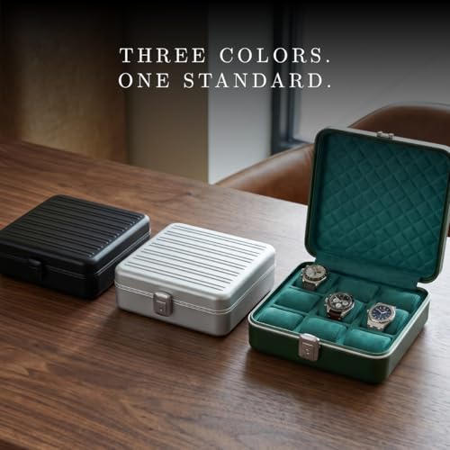 Prague Aluminum Watch Case in Hunter Green
