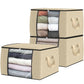 3 Pack Storage Bags for Clothes Blanket Storage Bins with Lids (3 Count)