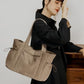 Oversized Work Tote Bag for Women with 40oz Cup Holder
