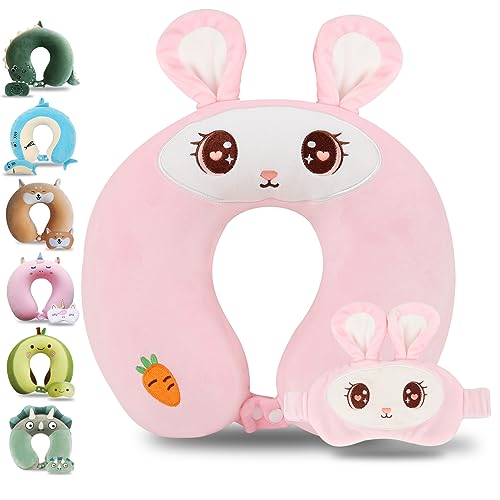 Cartoon Headrest & Neck Pillow for Kids Boys & Girls