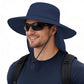 UPF 50+ Wide Brim Sun Hat with Neck Flap