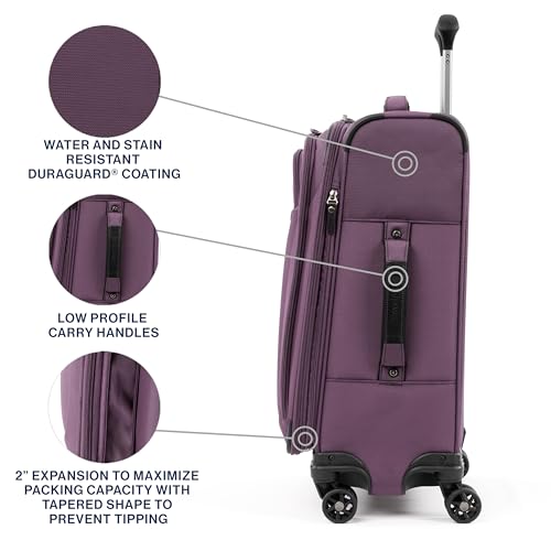 Tourlite Softside 21" Expandable Luggage with 4 Spinner Wheels