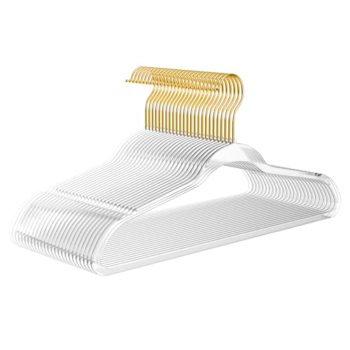 Premium Clear Invisible Acrylic Hangers (20 Count)