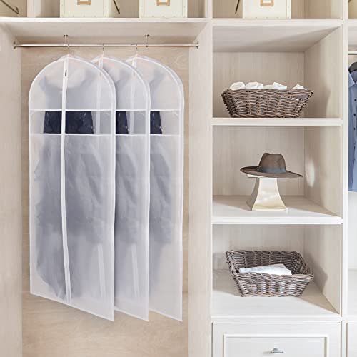 Long Dress Garment Bags for Storage Clear Coat Cover Bag 60 in