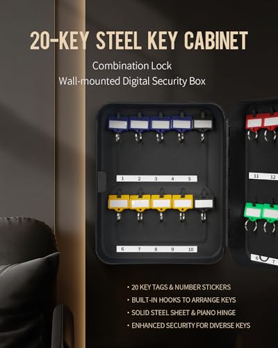 20 Key Steel Key Cabinet
