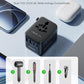7-in-1 Universal Travel Adapter, GaN 45W iPhone 17 European Travel Plug Adapter, 3 USB-C PD & 2 USB-A QC,2 AC, International Power Adapter for Travel UK EU AUS JP, Travel Essentials