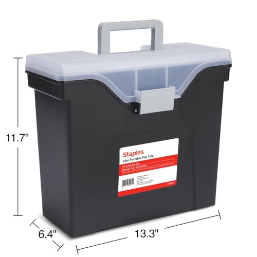 Slim Portable File Tote (2 Count)