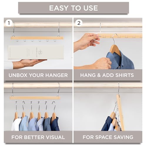 Space Saving Hangers for Closet (4 Count)