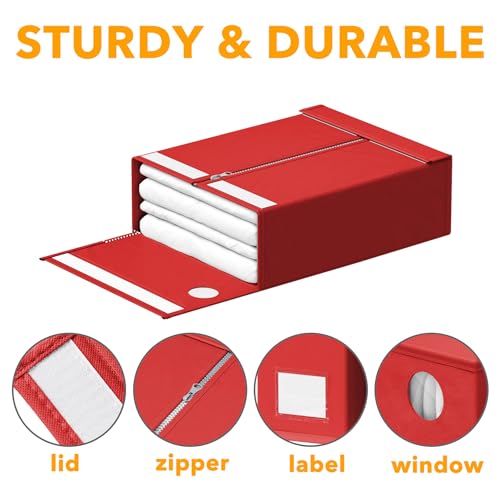8 Pack Bed Sheet Organizers and Storage (8 Count)