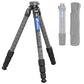 Compact Carbon Fiber Tripod with Leveling Base for Camera