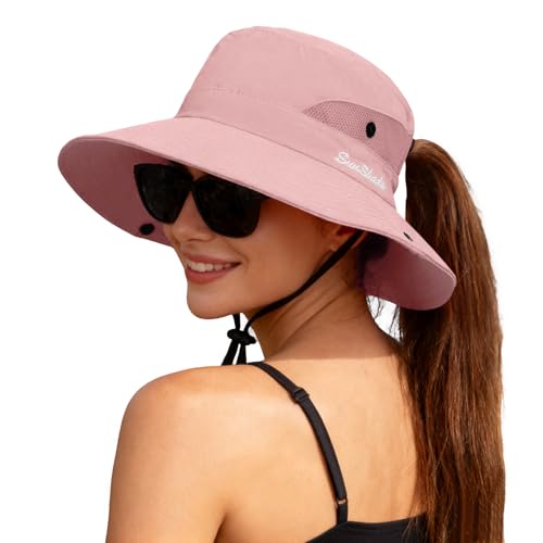 Women's Ponytail Safari Sun Hat