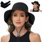 Sun Hats for Women Bucket Hat UV Protection Fishing Hat Wide Brim Safari Hats 2 in 1 Zip