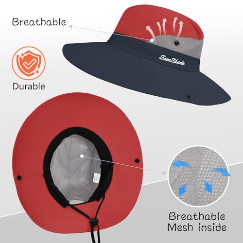 Women's Ponytail Safari Sun Hat
