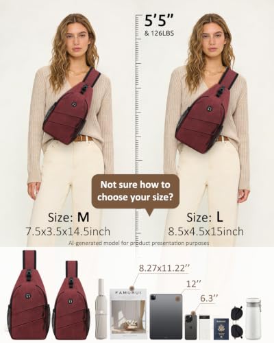 Crossbody Bags for Women Men Trendy Sling Bag Backpack Chest Bag