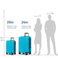 24 Inch Medium Luggage Checked TSA Approved Suitcase