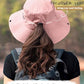 Sun Hats for Women Ponytail Wide Brim Summer Packable Cowboy Hat