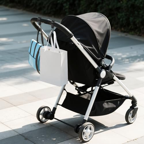 Xindojuz 2 PCS Stroller Hooks for Bags