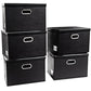 Foldable Storage Bins with Lids [5 (5 Count)