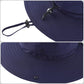 UPF 50+ UV Protection Sun Hat for Men Women Waterproof Bucket Hat for Fishing Hiking Camping Safari Hat Navy Blue