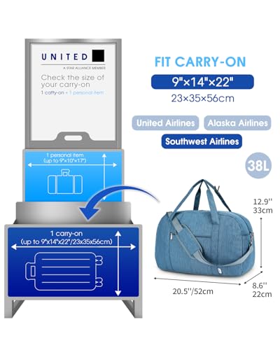 Carry on Bag 22x14x9 Airlines Approved
