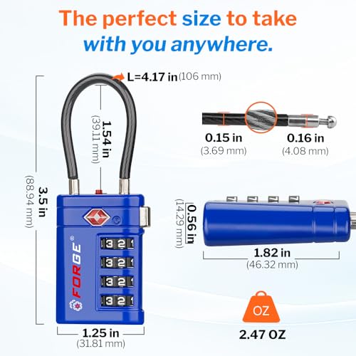 Open Alert TSA Approved Luggage Locks (2 Count)