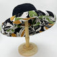 Womens Sun Hats Wide Brim Reversible Bucket Cotton Hat Packable Summer Travel Cap with Hat Clip