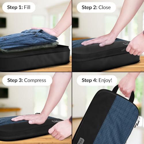 4pc Large Compression Packing Cubes for Travel (5 Count)