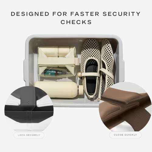 Parcel Clear Travel Kit with Zipperless Magnetic Closure