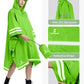 Adult Rain Poncho Waterproof Hooded Raincoat Lightweight Packable