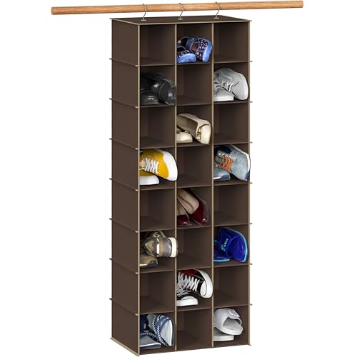24 Section Shelves Hanging Shoes Organizer