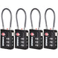 TSA Accepted Indicator Luggage Lock (4 Count)