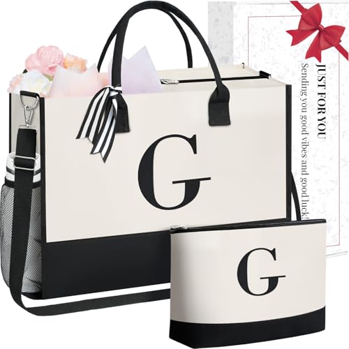 Personalized Initial Tote Bag